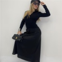 maglia con bottoni in costina benny